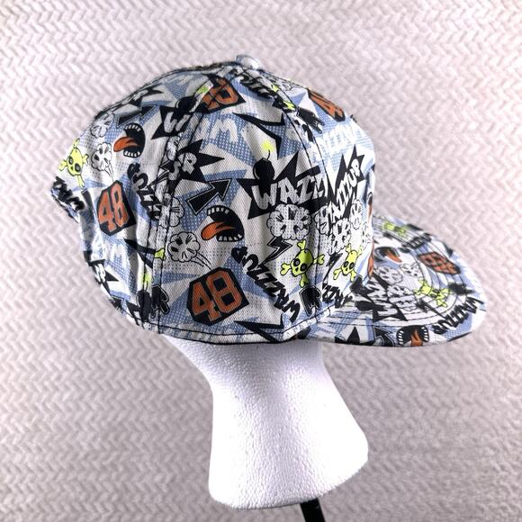 Snap back Flat bill All over print Wazzzup Comic cartoon H&M - Picture 3 of 9